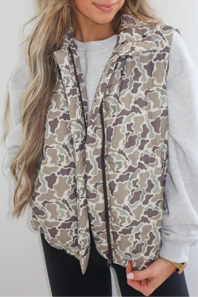 Duck Camo Puffer Vest