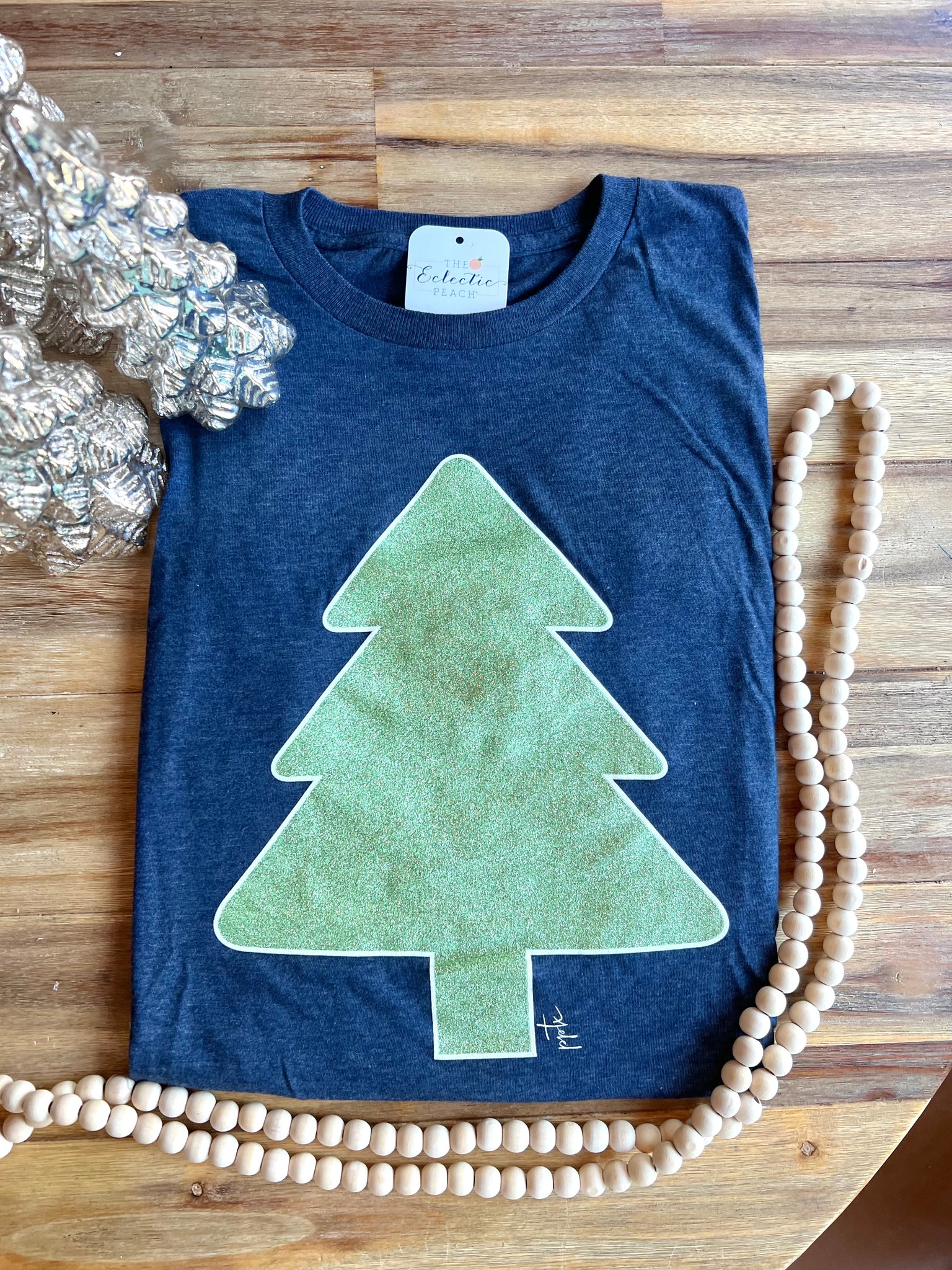 Mint Glitter Tree Tee/Sweatshirt