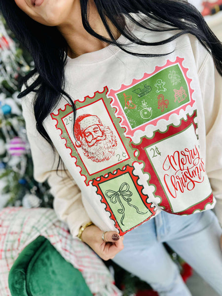 Holiday Things Stamps Christmas Graphic Tee