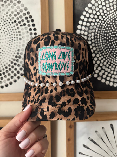 Long Live Cowboys Leopard Cap