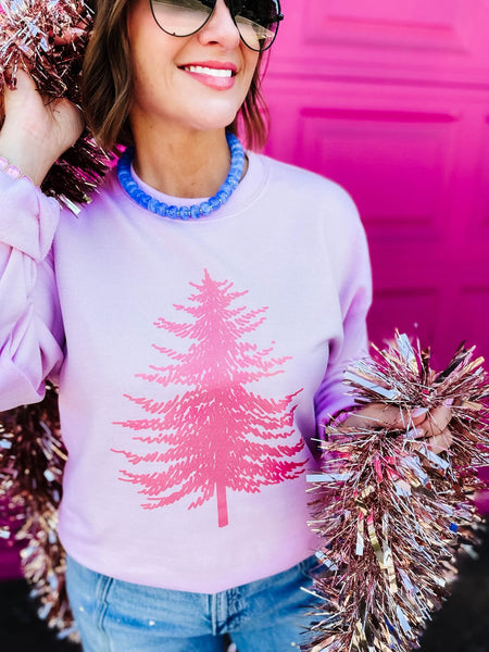 Merry Metallic Tree Sweatshirt