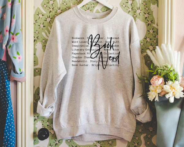 Book Nerd Graphic Sweatshirt