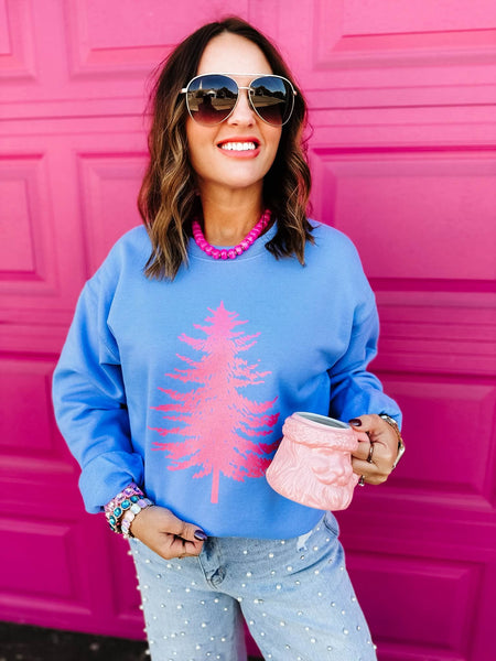 Merry Metallic Tree Sweatshirt