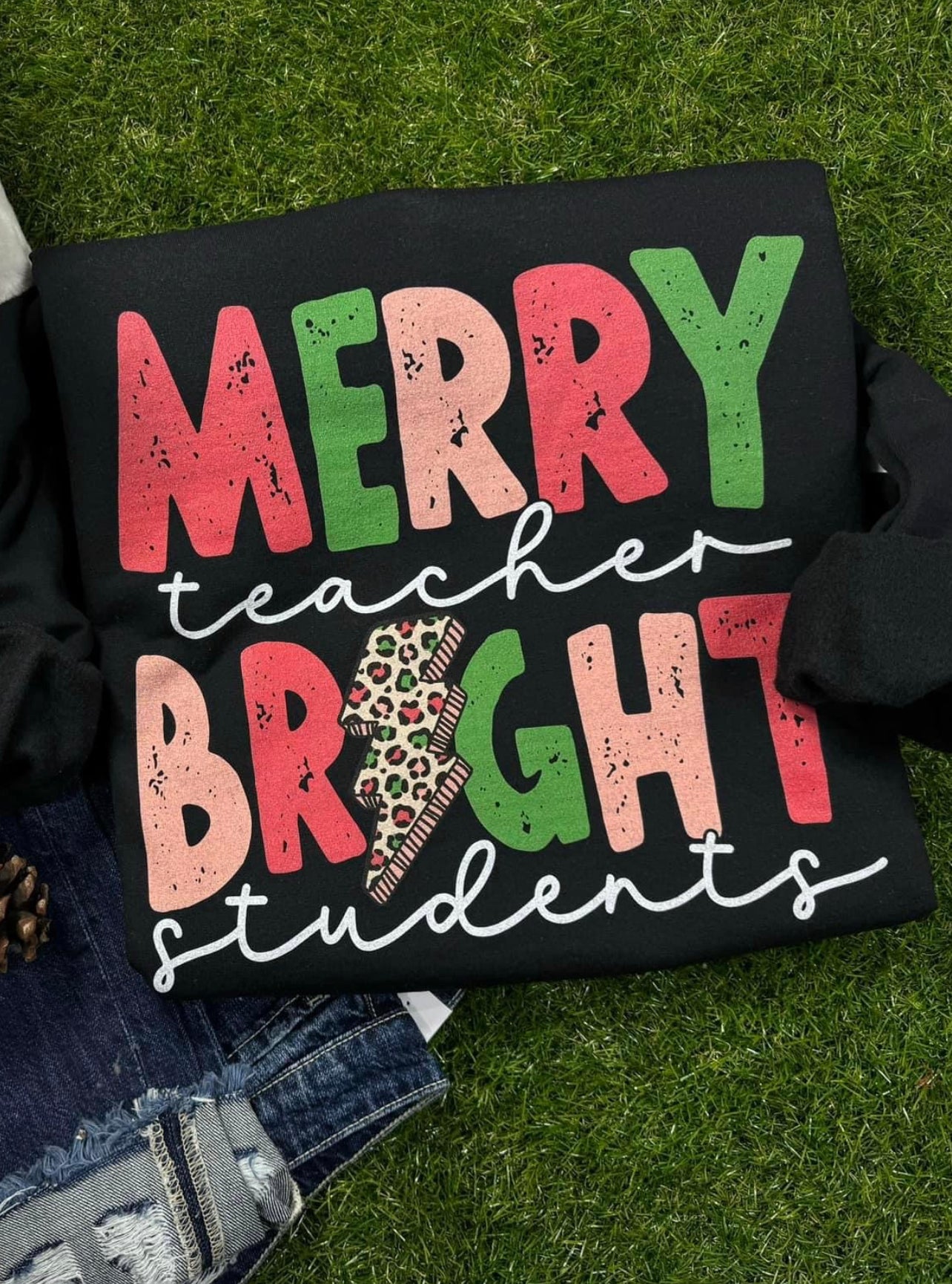 Merry Teacher Tee/Sweatshirt