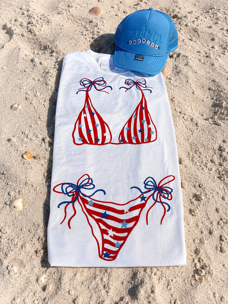 Patriotic Swimsuit Tee