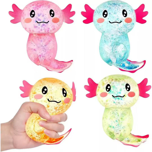 Glitter Axelotl Squishy *Pre Order* April 27-1 Shipment