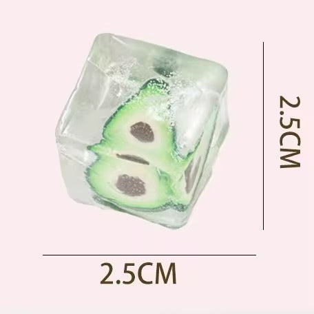 Mini Fruit Ice Cube Squishy *Pre Order* April 6-10 Shipment