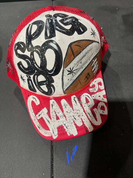 Custom Hand Painted Game Day Hats