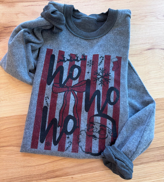 Ho Ho Ho Santa Graphic Sweatshirt