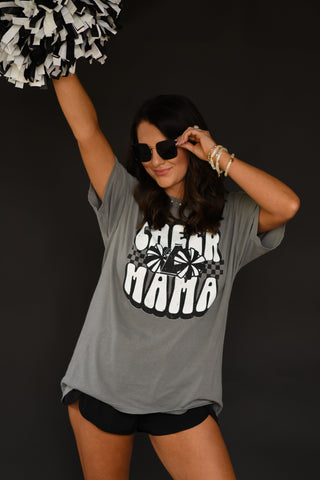 Cheer Mama Checkered Tee