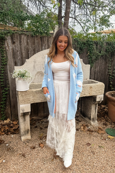 Charming Goose Knit Cardigan *preorder