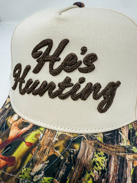 He’s Hunting Camo Cap