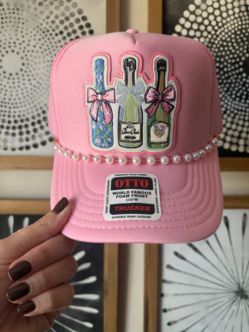 Champagne Glitter Trucker