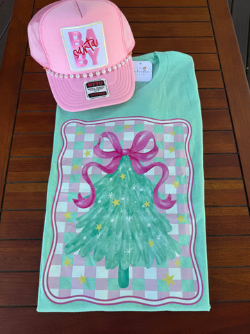Mint Christmas Tree Tee
