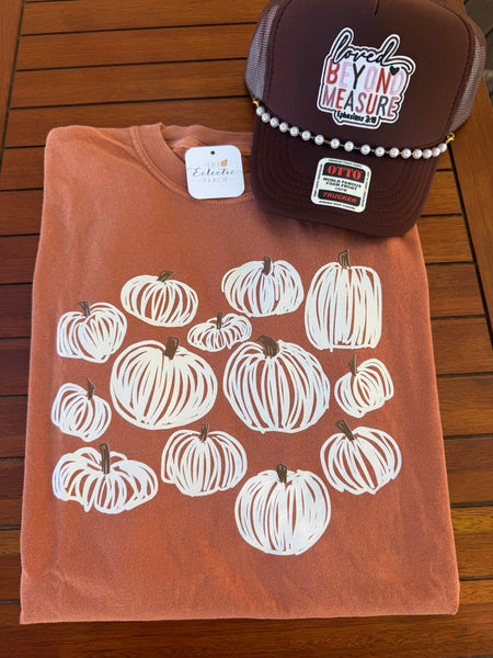 Hand Drawn Pumpkins Tee