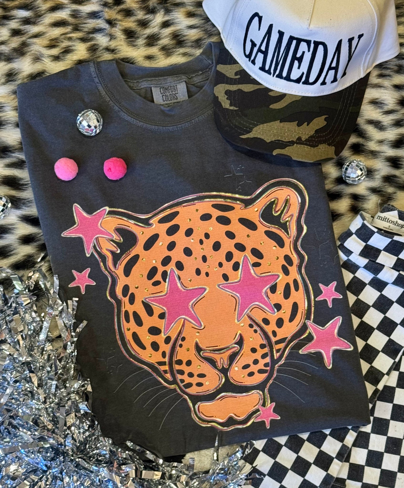 Jaguars Pink Star Mascot Tee
