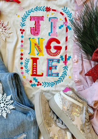 Jingle Tee Crystal Embellishment