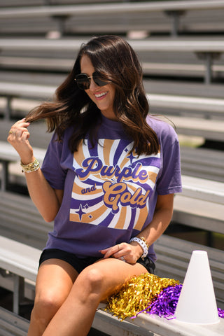 Purple and Gold Vibes Tee
