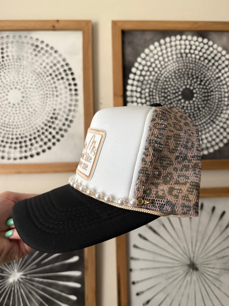 Excuse Me Leopard Trucker