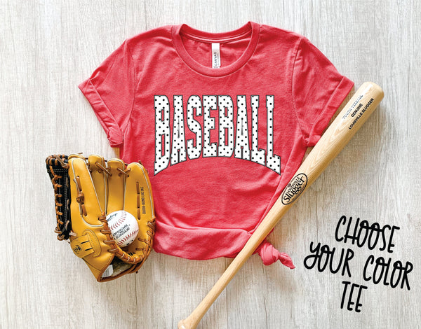 Baseball Polka Dot *Pick Your Color* WEEKEND SALE