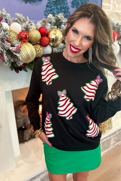 Christmas Tree Snack Pullover