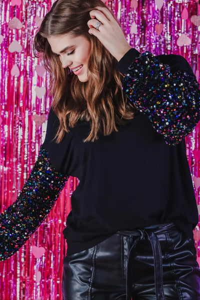 Vegas Lights Sequin Top