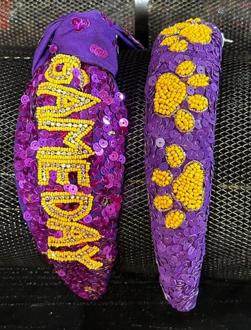 Game Day Accessories - Purple/Yellow