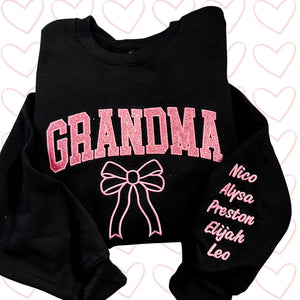 Custom Name & Bow Sweatshirt