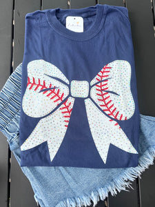 Baseball Bow Spangle Tee