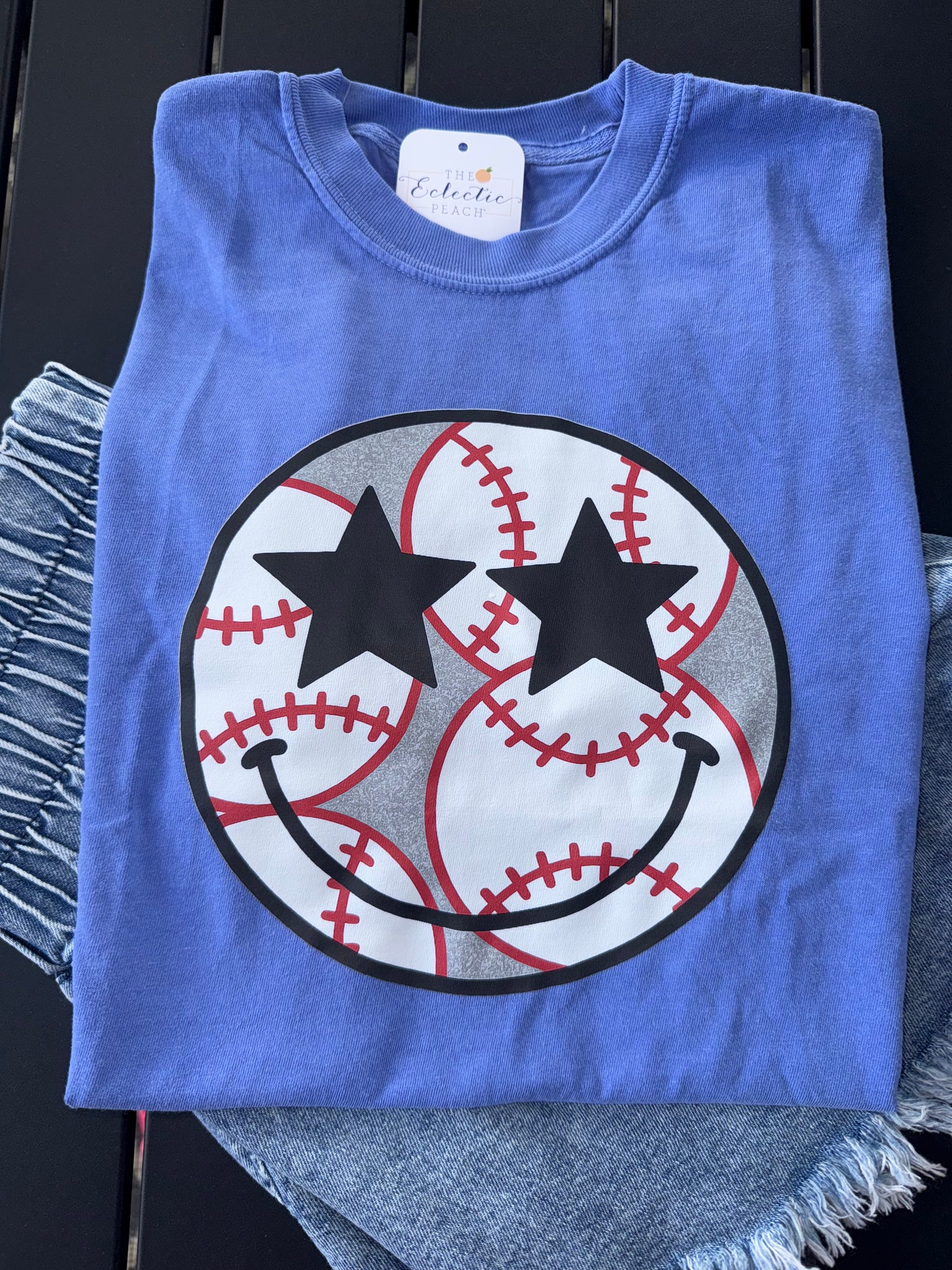 Baseball Smiley Tee