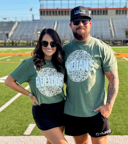 Custom Camo Mascot Tee