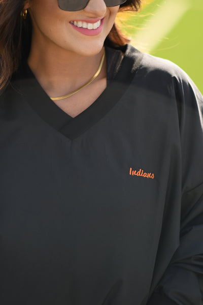 Spirit Embroidered Windbreaker Pull Over