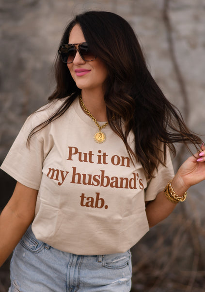 On My Husband's Tab Tee