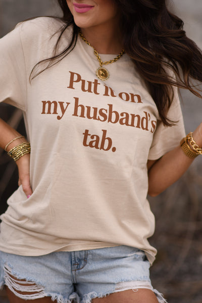 On My Husband's Tab Tee