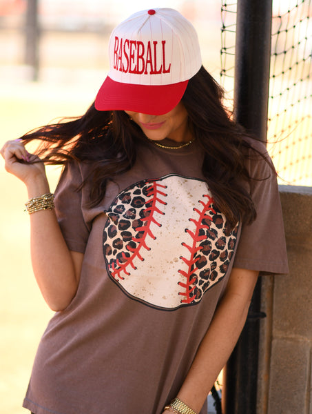 Leopard Baseball Tee