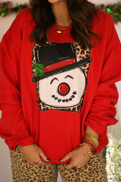 Frosty Leopard Sweatshirt