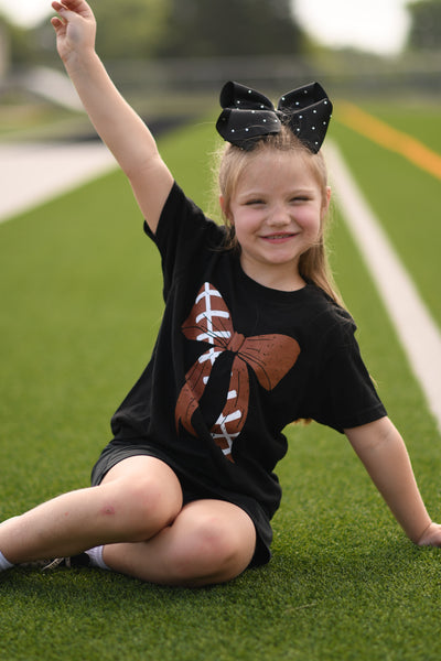 Football Bow Tee