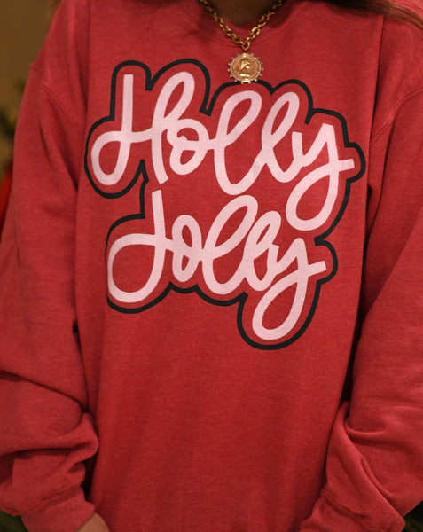 Holly Jolly Glitter Sweatshirt