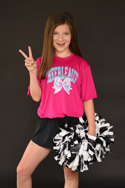 Cheerleader Bow Dri Fit Tee