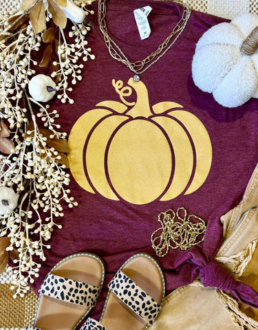 Glitter Pumpkin Tee