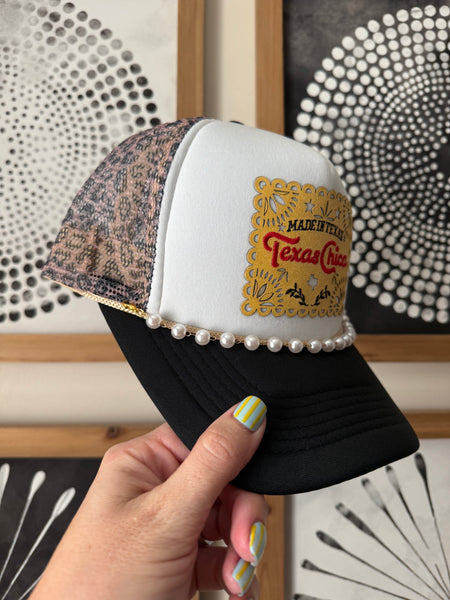 Texas Chica Leopard Trucker
