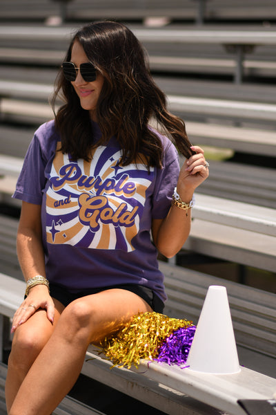 Purple and Gold Vibes Tee