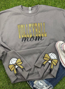 Custom Embroidered Volleyball Bows Sweatshirt