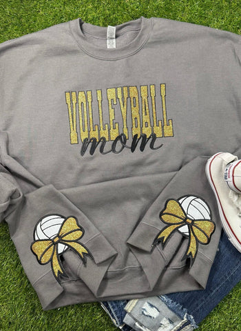 Custom Embroidered Volleyball Bows Sweatshirt