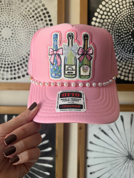 Champagne Glitter Trucker
