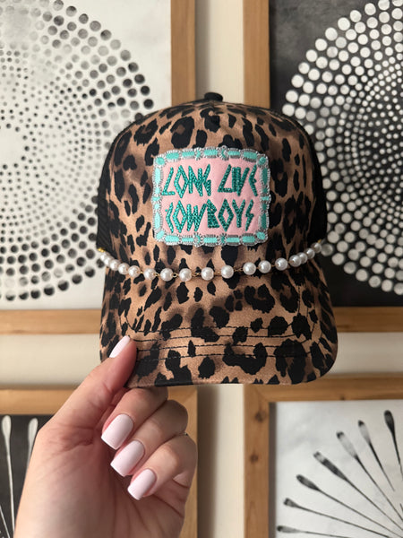 Long Live Cowboys Leopard Cap