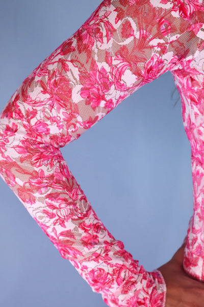 Floral Lace Mesh Tops *3 Patterns