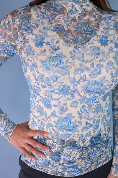 Floral Lace Mesh Tops *3 Patterns