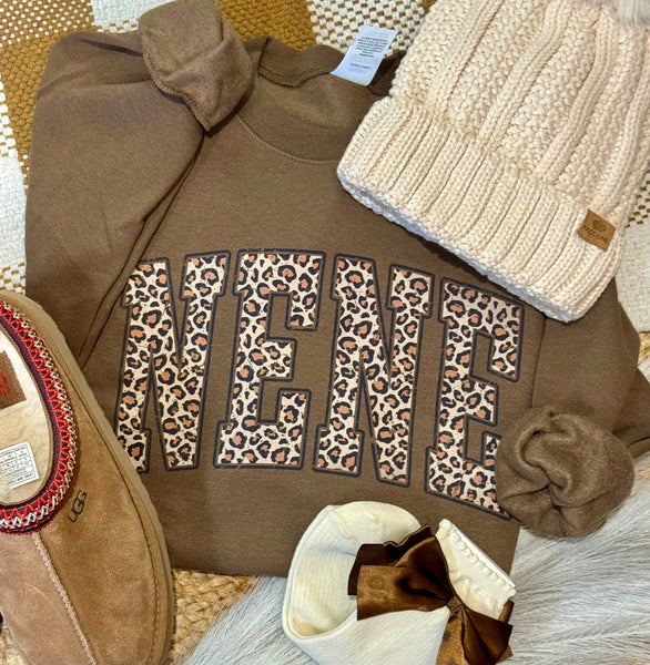 Leopard Name Sweatshirt