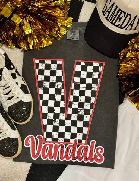 Checkered Custom Mascot Tee